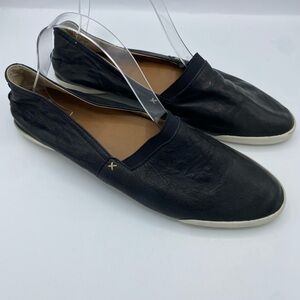 FRYE Women's Melanie Black‎ Leather Slip On Loafer Comfort Shoes size 11